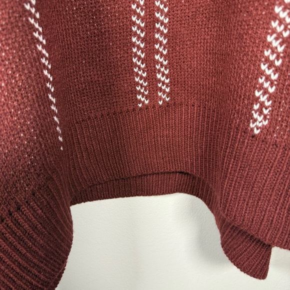 JODIFL Cowl Neck Oversized Geometric Sweater Size Small - Picture 5 of 10